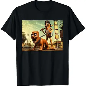 Triple T Tung Sahur Tuff Dog Funny Brainrot Meme T-Shirt Unisex Cotton Clothing