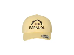 Adjustable Learning Spanish Hat Yellow with Fists - Created by Blacklingual