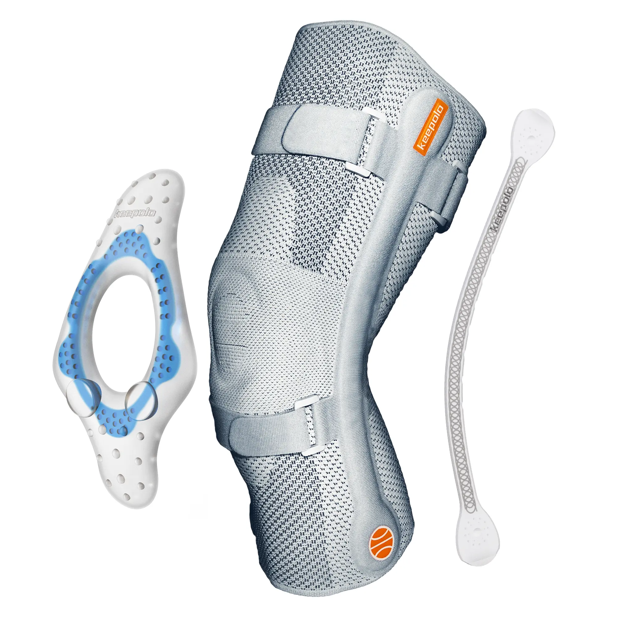 Basketball Knee Brace for Men with Patella Support,Professional Leg Compression,Long Side Stabilizers and Adjustable Dual Straps