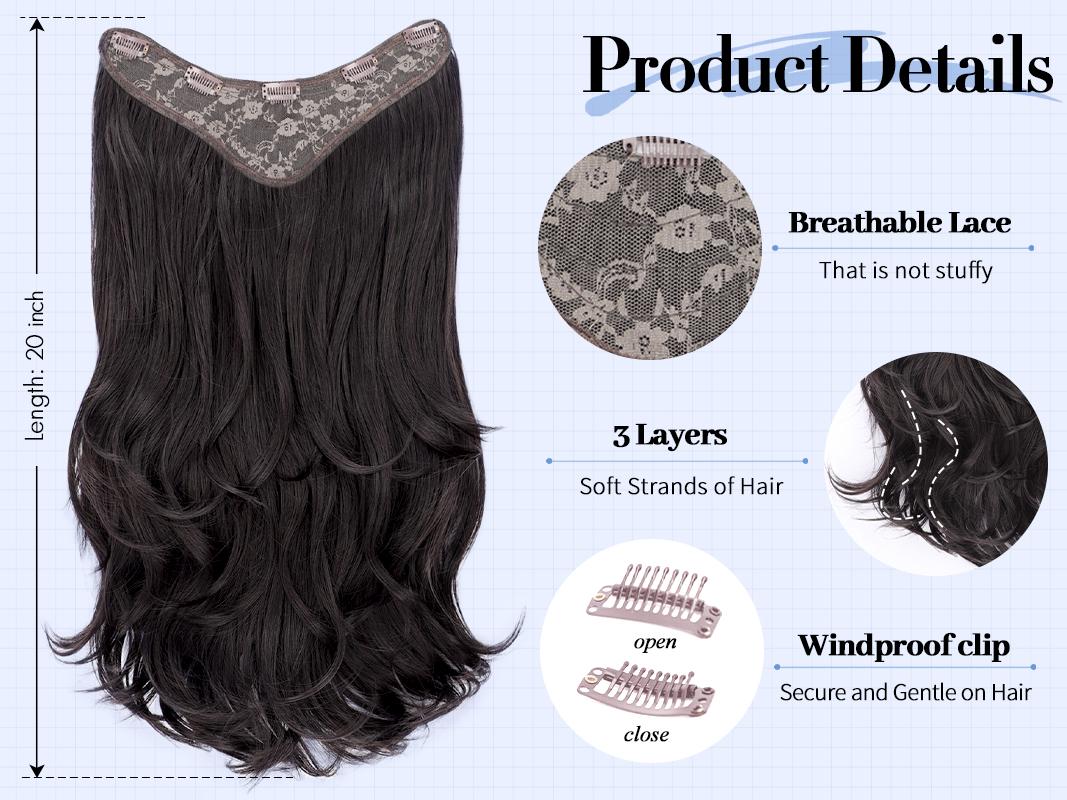 Premium Synthetic Hair Extensions Material Quality Close-up