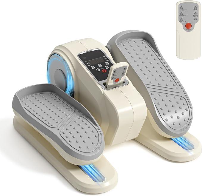 Nicole Selection Under Desk Elliptical Machine - Electric Seated Pedal Exerciser for Home, 12 Speeds, Remote Control, Perfect for Seniors & Office Workouts, 40YKTD509, For Christmas Gifts