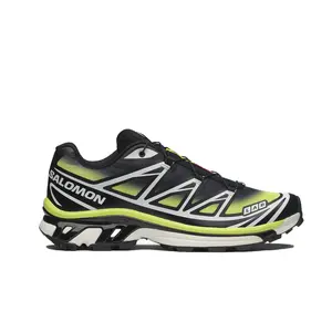 Salomon XT-6 Skyline Black Sharp Green Men's / Women's Trail Running Walking Casual Lifestyle Sneakers Outdoor Shoes