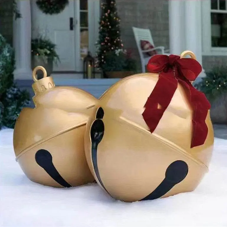 JollyBell Smiling Face Inflatable Christmas Decoration - Add Joy to Your Festive Decor