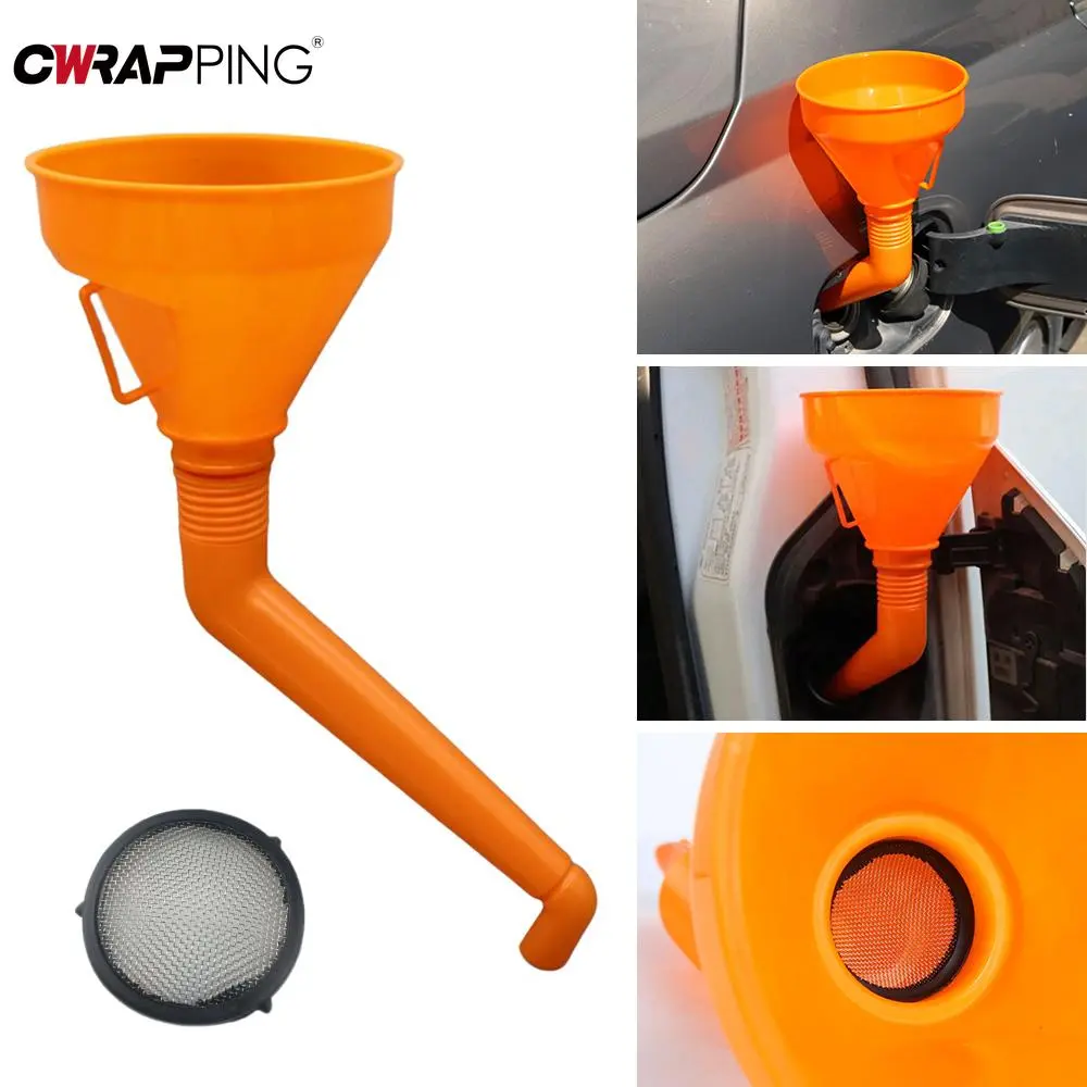 RV Long Stem Funnel Oil Fuel Filling Tools Anti-splash Plastic Funnel Auto Moto Refueling Tools for Camper Motorhome Accessories