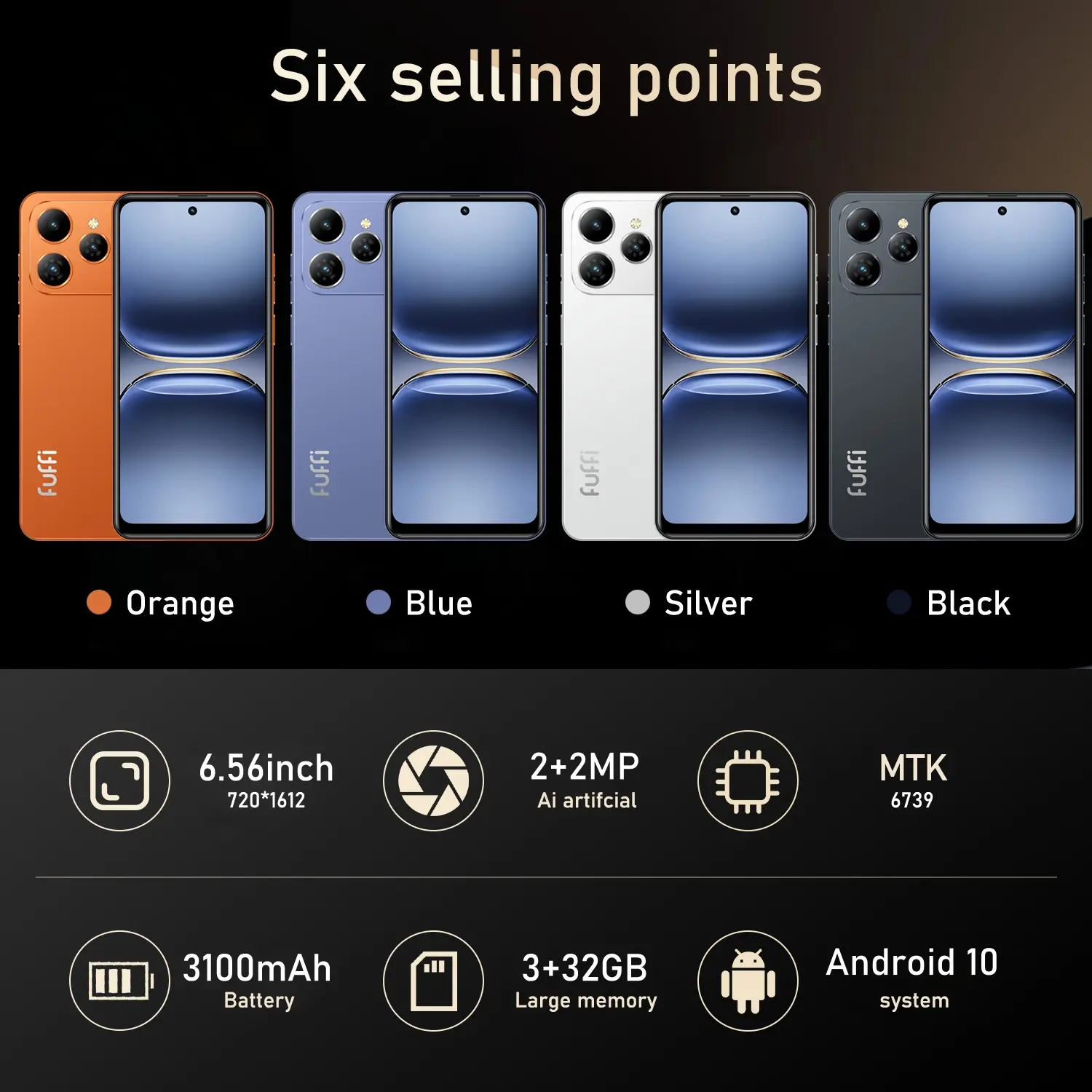 Fuffi-M17 Pro Fashion Touchscreen Smartphone, Global 4g Network