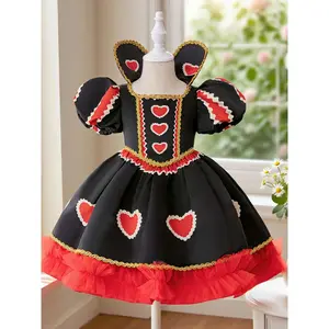 Halloween Princess Dress Alice in Wonderland Red Queen Cosplay Dress