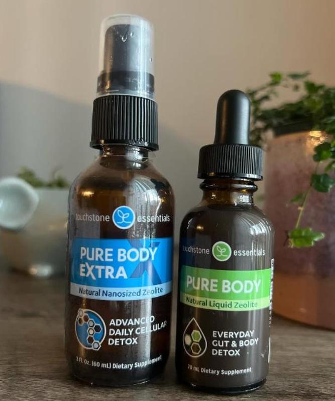 Detox Pure Body Extra 60 mL & 20ml - Zeolite Detox Pack - Dietary Supplement - Healthcare, Vitamin