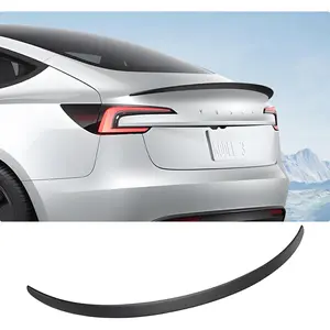 BASENOR Spoiler for 2026 2025 2024 Tesla Model 3 Highland Rear Spoiler Wing OEM Performance Rear Trunk Lip Model 3 Accessories Matte Carbon Fiber Gen 2