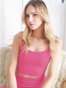 Nikibiki Chevron Ribbed Crop Top