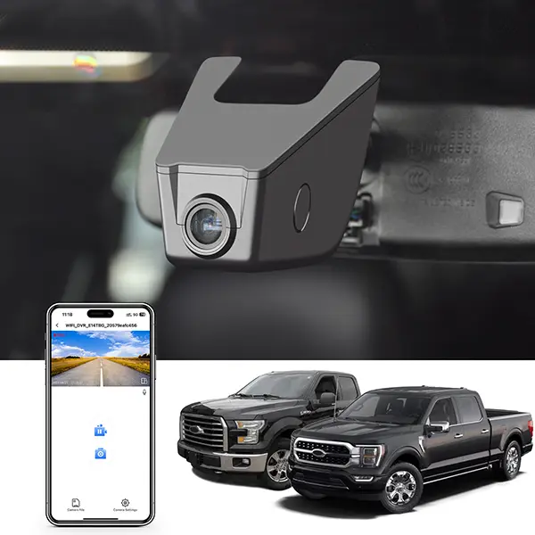 Mangoal 4K DashCam Car-Mounted Device for Ford F150 2013-2017, F250/F350 Super Duty 2015-2019 (XLT, Lariat, King Ranch, Raptor, Limited, Platinum) (Model B), Car-Mounted Car Cameras, Dashcam Car Cameras