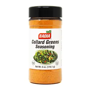 Badia Collard Greens Seasoning 6 oz – Savory Southern Spice Blend for Greens, Soups, Stews & Veggies