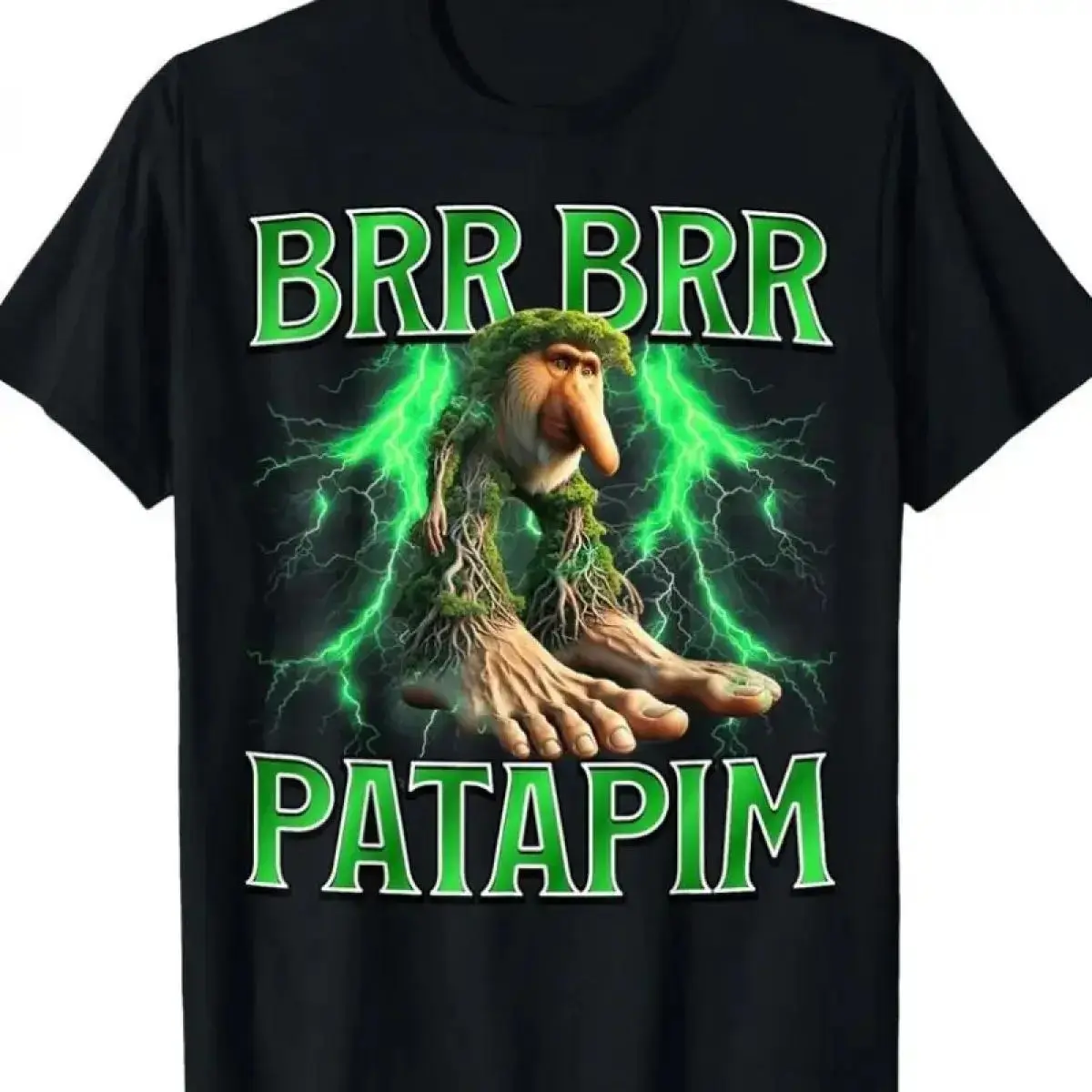 Brr Brr Patapim Funny Italian Brainrot Viral Meme Boys Kids T-Shirt GU4