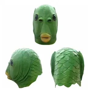 Party Essential Fish Head Mask - Guaranteed Laughs child boys girl Accessory Gifts Photo Splash Lightweight fart sprays pranks Spooky Middle Finger Ghost Statue