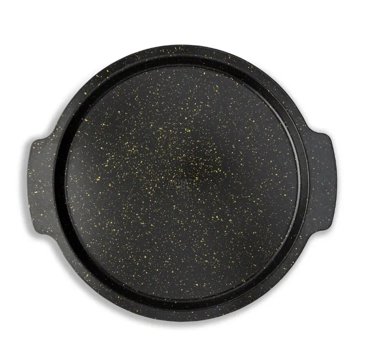 14" Black Non-Stick Pizza Pan, Kitchen Bakeware Baking Tray