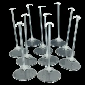 10pcs Transparent Stand Support for Dolls Mini Display Holder