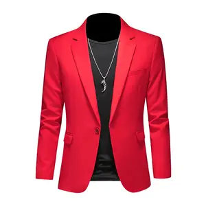 New Men's Casual Suit Large Size Slim Suit Jacket Men's Wedding Dress Professional Suit Single Western Jacket