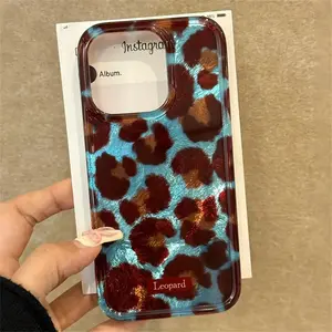 Simple Fashion Leopard Print Phone Case for iPhone 16 15 Pro Max 14 13 12 Pro Max 11 Ins Shockproof Case