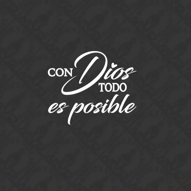 Con Dios Todo Es Posible | Christian Car Decal | 6x5” Vinyl Sticker | Waterproof Faith Window Sticker