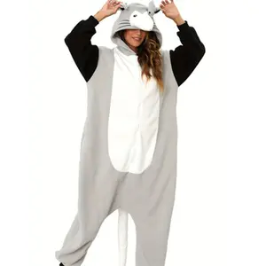 Adult sleepwear Opossum Halloween Christmas costume Onesie  cosplay animal jumpsuit home pajama jumpsuit  Womenswear Comfort Dress Fit