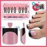 NOVO OVO Halloween Black French Tip Toe Nail Tips Press on, BERRY PINK Sharp Square Pre-Designed Soft Gel False Toenail Extension, Long / Medium Wide Fake Toenails, Full Cover Acrylic for DIY 15 Sizes 240 pcs【DOES NOT INCLUDE: LIGHT, GLUE, BUILDER GEL】