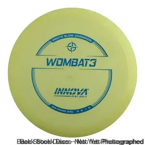 Innova Proto Glow Champion Wombat3 Midrange with Burst Logo Stock Stamp [Back Stock Inventory - Disc and Stamp Color WILL VARY]