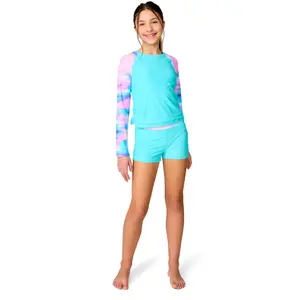 Free Country Girls' Dreamy Drift Rash Guard Swim Set