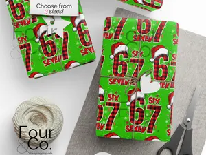 67 Christmas Wrapping Paper, 6 7 Wrapping Paper