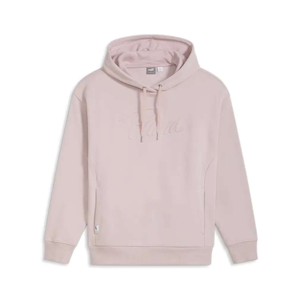 PUMA Womens Enlighten Embossed Logo Hoodie Casual Outerwear Casual - Pink