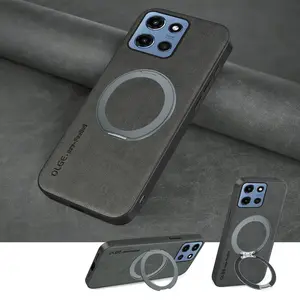 OLGE, 360° Rotatable Kickstand PU Leather Protective, Shockproof Phone Case with Magnetic Compatible for MOTO G Power 2025 /G 2025 /G 5G 2024/G Play 2024 5G /G Power 2024 5G/Edge60Pro/Edge60Fusion/Edge 60/G Stylus 5G/G56/G86/G86 Power