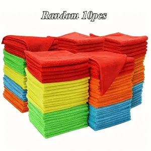 10 Counts Reusable Magic Microfiber Cleaning Cloth, Thickened Streak Free Fiber Towels, Multipurpose Cleaning Rags, Miracle Cloths for Home, Kitchen, Glass and Car Washing