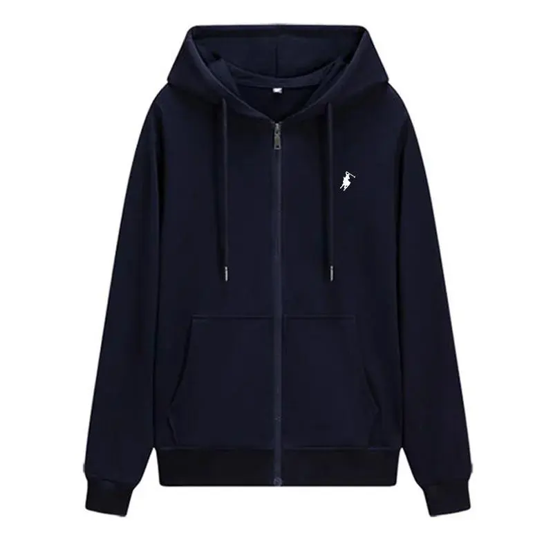 polo ralph lauren zip up hoodie navy - TikTok Shop
