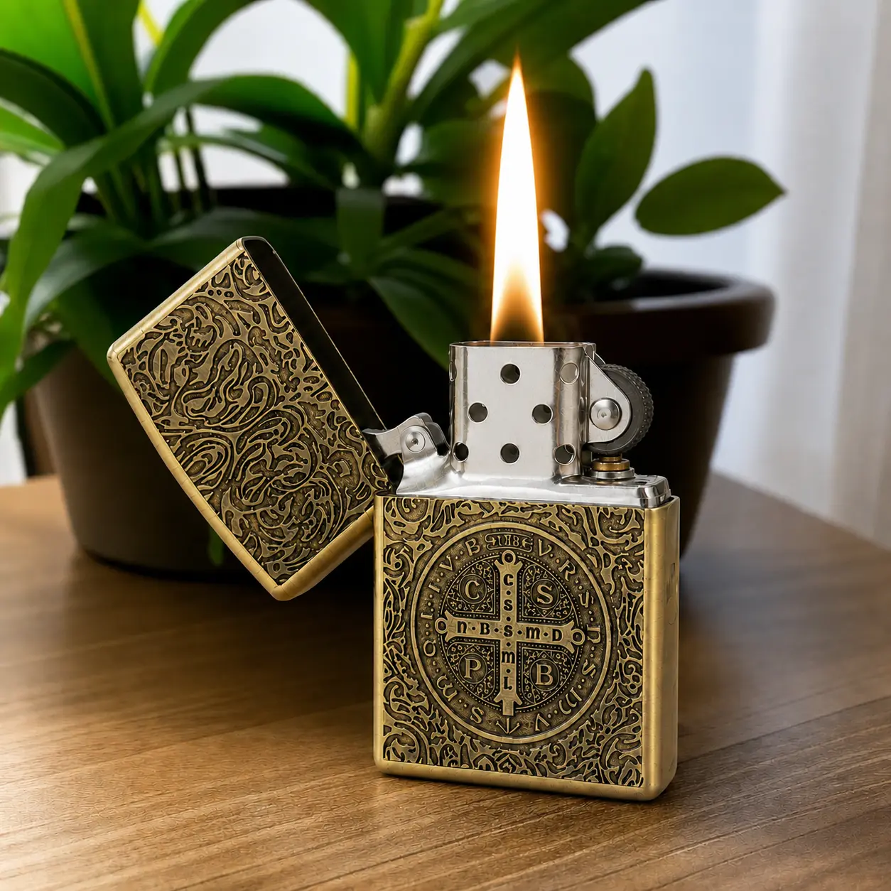 (Without fuel)Classic Constantin engraved metal weatherproof lighters - kerosene lighters, flip-top lighters, weatherproof lighters, lighter accessories, durable and sturdy, men's gifts, Father's Day gifts