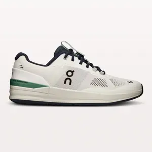 On Men's The Roger Pro Shoes (White & Indigo, Undyed White & Aloe)