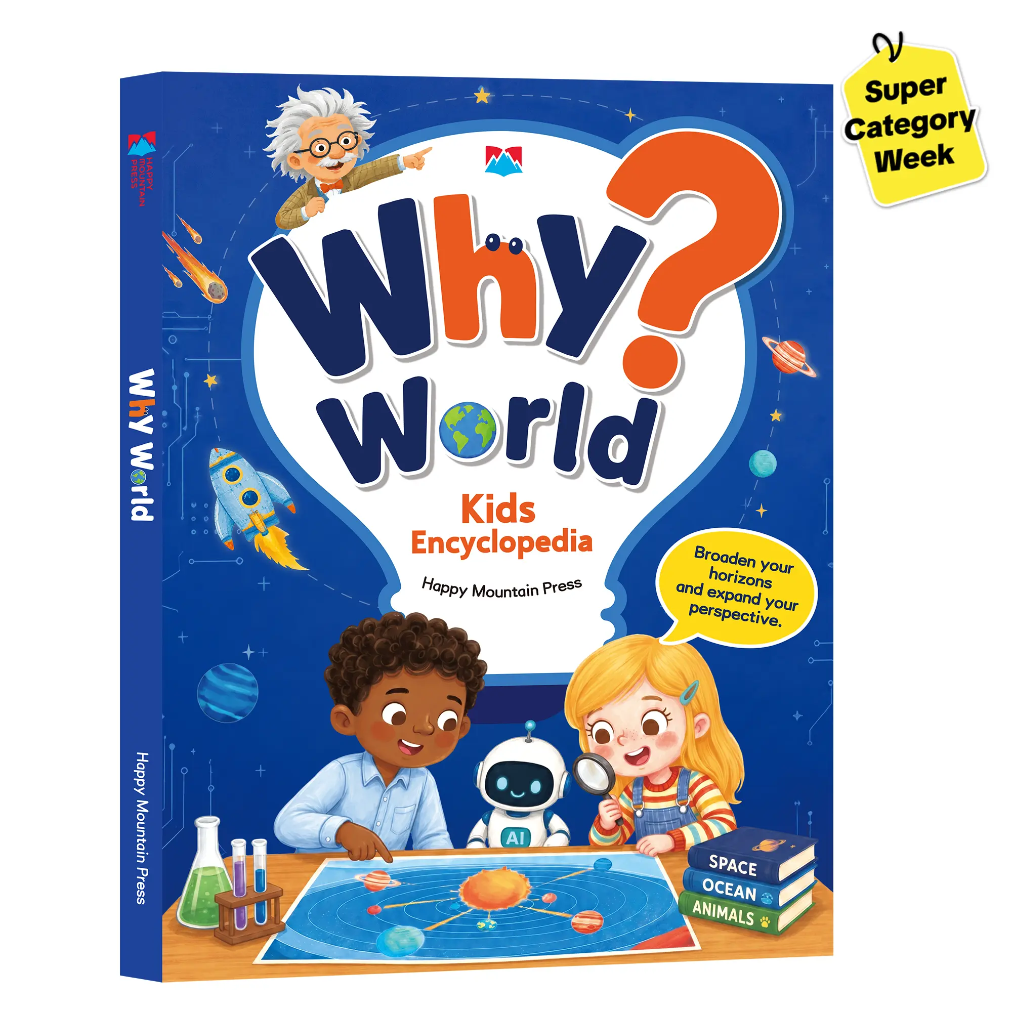 Back To School 2026-TIMETOME Kids Encyclopedia Book - 100,000 Why Questions & Answers, Educational Learning Toy for Boys & Girls Ages 4-8, Science Nature Space Animal Knowledge Book, STEM Early Learning Gift