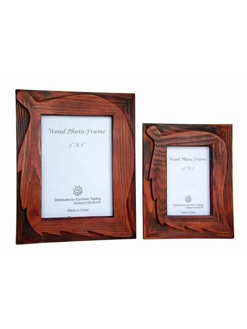 Sunshine Trading Handmade 1-Piece Rectangular Wood Photo Frame - 5x7 in Framed Portrait Wall & Tabletop Frame, Indoor Home Decor for Space Uplift & Personal Style Enhancement, Framed Portrait Wall & Tabletop Frames