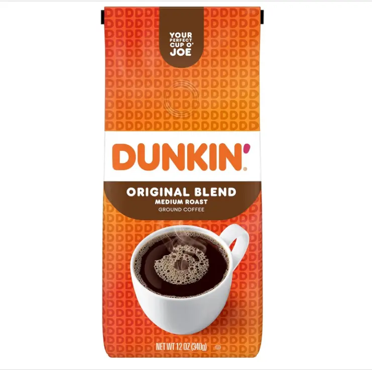 Dunkin’ Original Blend Medium Roast Ground Coffee, 12 Oz. Bag
