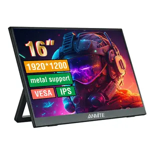 Anmite 16" Portable Monitor: 1200P HDR, 16:10 Aspect Ratio for Gaming, Work & Travel (PS5, Xbox, Switch, Laptops)