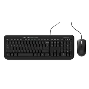 Incase Wired Desktop 600 Keyboard & Mouse Combo – Designed by Microsoft – Four Hot Keys, Spill-Resistant Keyboard, Quiet-Touch Keys, Optical Mouse, Left/Right Mouse with 800 DPI Sensor – Black