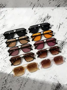 10 Pairs Fashionable Large Frame Sunglasses for Women, Retro Style, Perfect for Music Festivals and Parties, Trendy Accessory