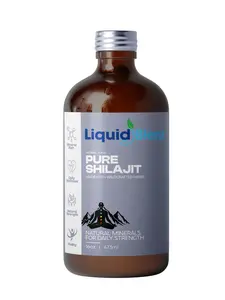 LiquidBlenz Pure Shilajit Tonic – Liquid Shilajit with Ashwagandha, Maca & Ginseng for Energy, Stamina & Daily Performance | 20 Adaptogen Herbs, Made in USA