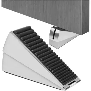 Adjustable Large Door Stoppers, Heavy Duty Door Stoppers for Bottom of Door, Door Stop with  Grip Stainless Steels for Heavy Duty and Usual Doors,
