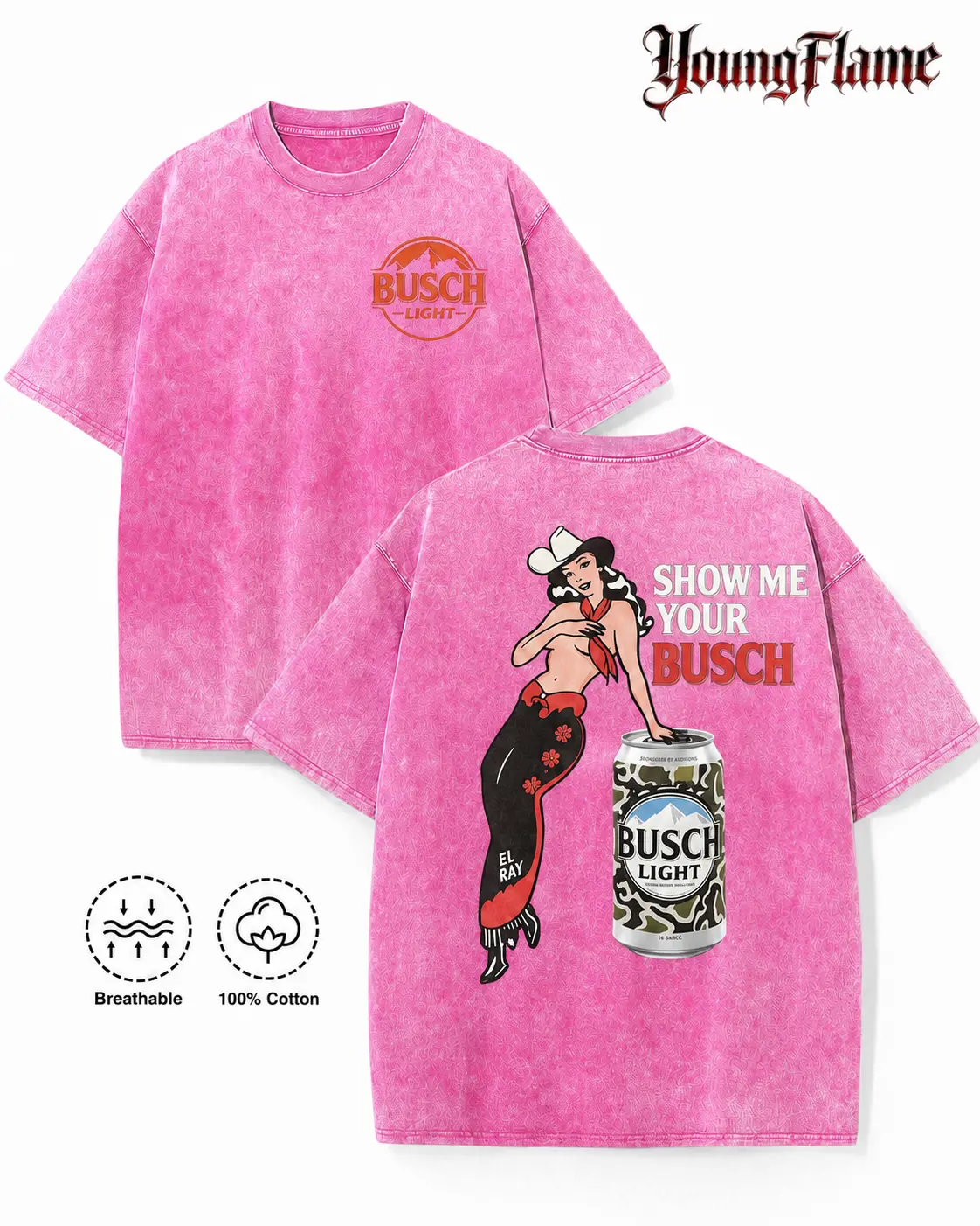 100% Cotton Pin Up Cowgirl Drinking Graphic Tee Y2K Dive Bar Aesthetic Summer Streetwear Washed Black Top Funny gifts for him unisex casual streetwear tee trendy short sleeve top acid wash clothes loose fit casual shirt