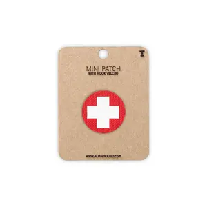 Round Medical Tactical Patch 1X1 Cordura Morale Patch