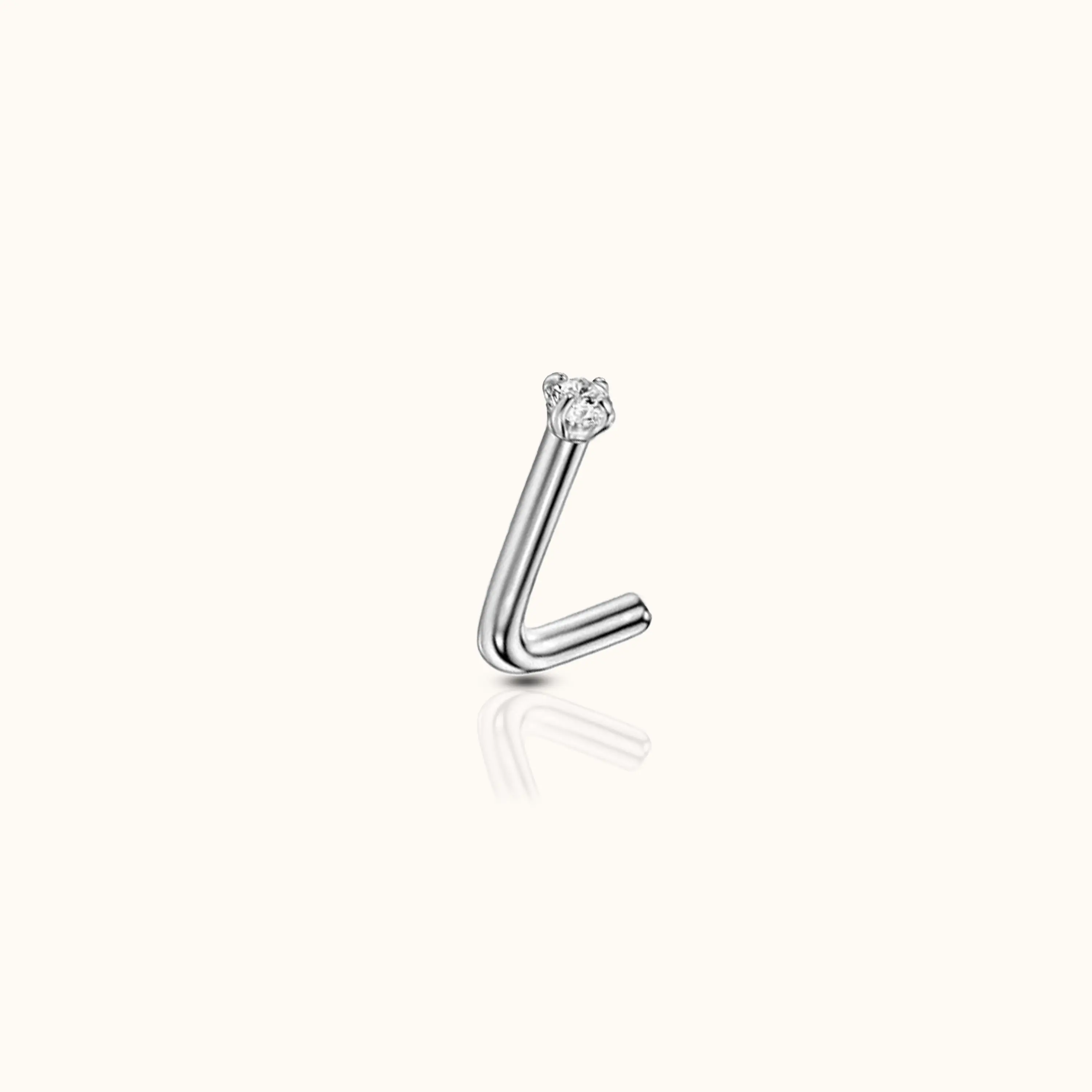 Nostril Stud L-Shaped Nose Piercing Jewelry