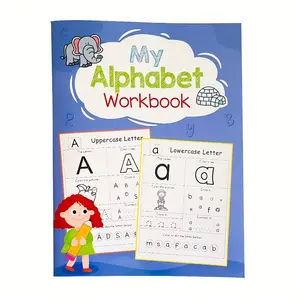 Alphabet Phonics Workbook, 1 Count 26 Pages (52 Sides) Comprehensive Interactive Alphabet Phonics Workbook, Fun Coloring Activities for Preschool and Kindergarten Learning