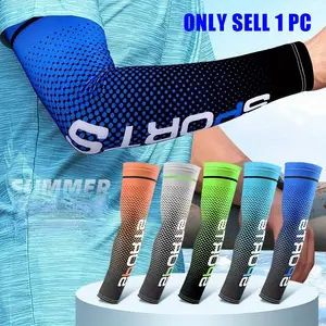 UPF 50+ Arm Sleeves for Cycling Driving Running, Men Women Ice Silk Sun Protection Sleeves, Cooling Breathable Outdoor Sports Arm Warmers for Hiking Fishing