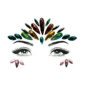 Libra Face Gem Stickers