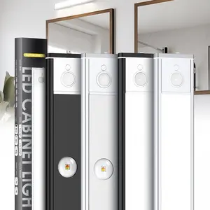 Motion Sensor LED Cabinet Light – Rechargeable Wireless Under Cabinet Lights, 5-Level Dimmable Closet Light, Magnetic Night Light for Kitchen, Stairs & Wardrobe (1,2&3 Pack), placard Lumière, New Model.