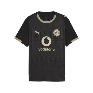 PUMA Mens Bvb Special Edition Crew Neck Short Sleeve Jersey Replica Casual - Black