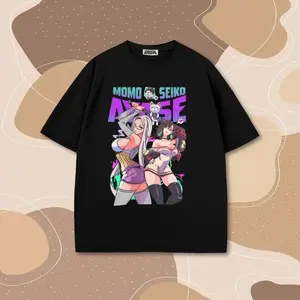DanDaDan Vintage Anime T-Shirt – Okarun & Seiko Ayase Graphic Tee, Unisex Manga Shirt, Horror Anime Lovers Gift, Japanese Otaku Apparel